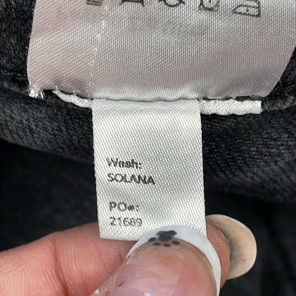 Reformation Peyton Zip Ultra High Rise Bootcut Jeans Solana Washed Black 25 - Picture 13 of 14